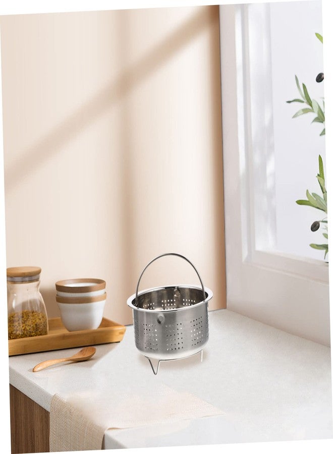 UTHCLO Stainless Steel Steamer Basket 5.4 Inch Multi-Use Vegetable Food Steamer for Dumplings Rice Eggs Fish and More - Image 4